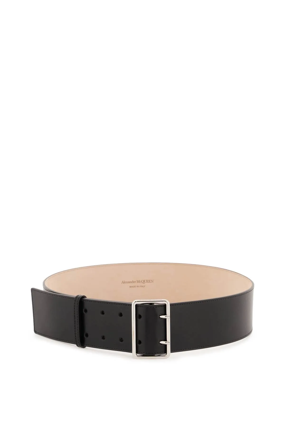 Alexander mcqueen leather military belt