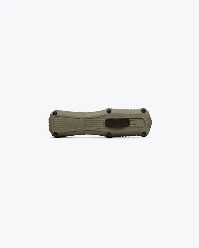 Benchmade Mini Claymore OTF 3.02" CPM-D2 Dagger Ranger Green Grivory Handles 3375GY-1