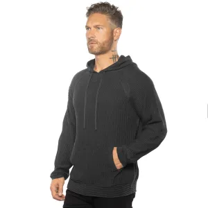 Dune Ottoman Knit Luxury Hoodie w/Silk & Wool