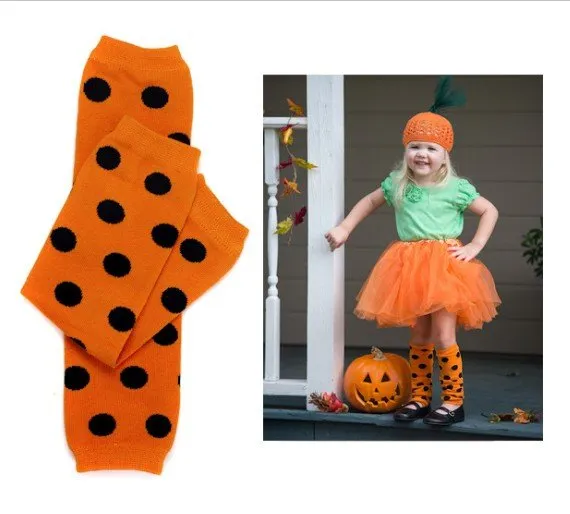 Fall, Harvest, Halloween Baby Toddler Leg Warmers