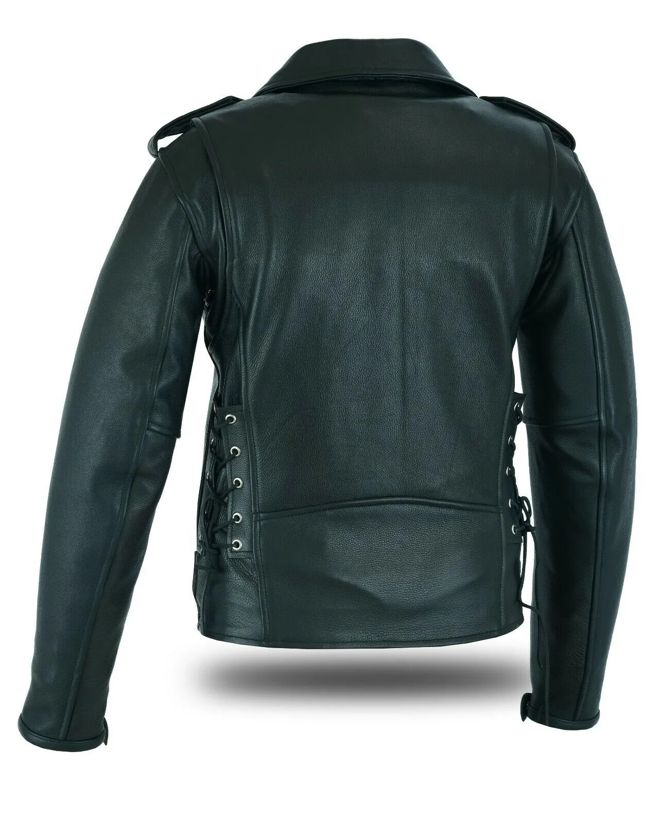 Highway Leather Old School Police Style Motorcycle Leather Jacket