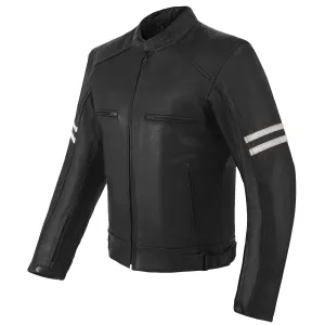 HMM537 Premium Cowhide Leather 'Street' Cruiser Scooter Jacket with Conceal Carry