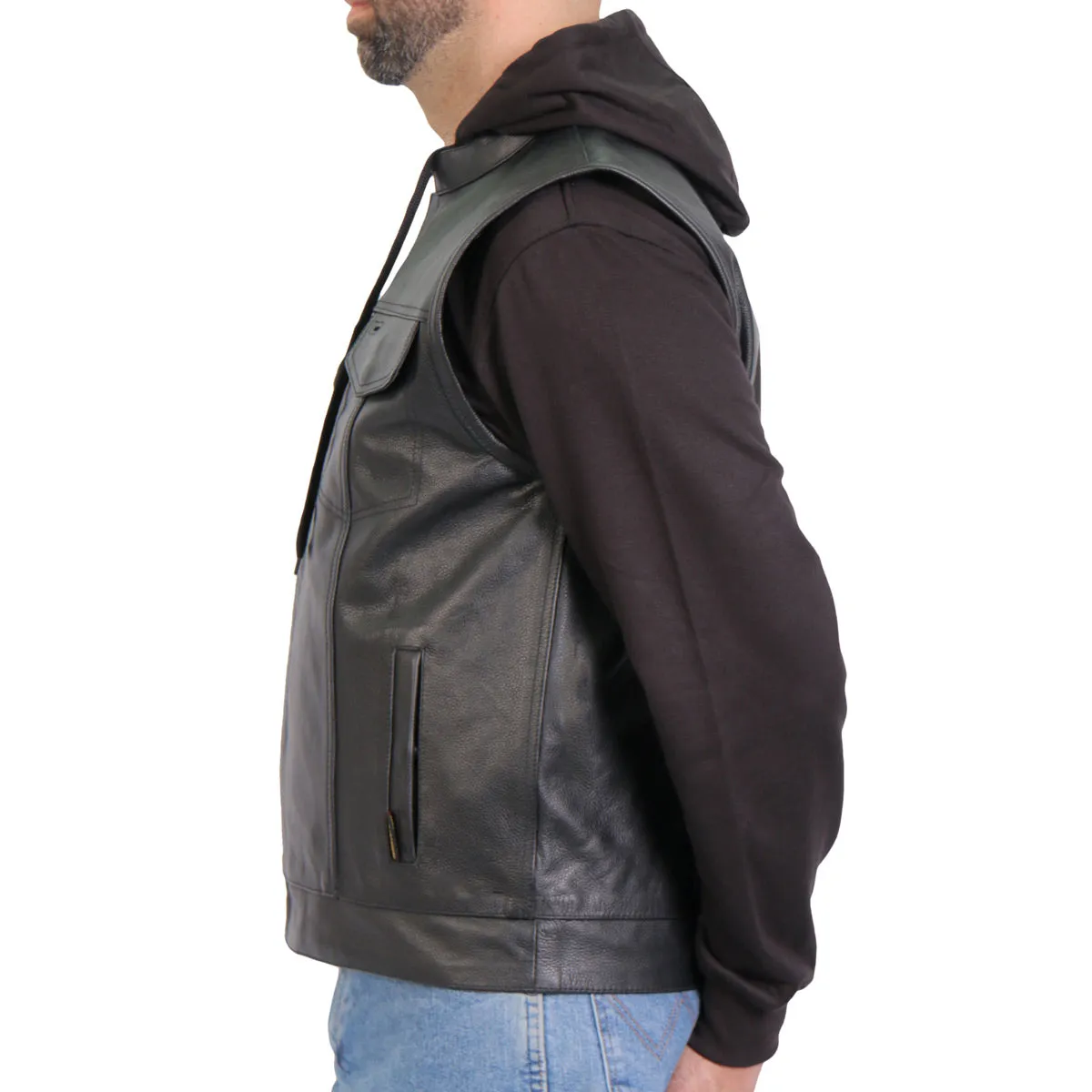 Hot Leathers VSM1202 Men's Black '2-in-1' Conceal and Carry Leather