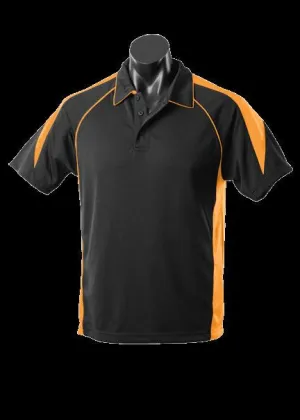 Kids Premier Polo Black/Gold