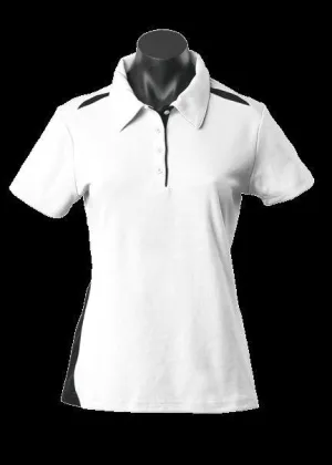 Ladies Paterson Polo White/Black