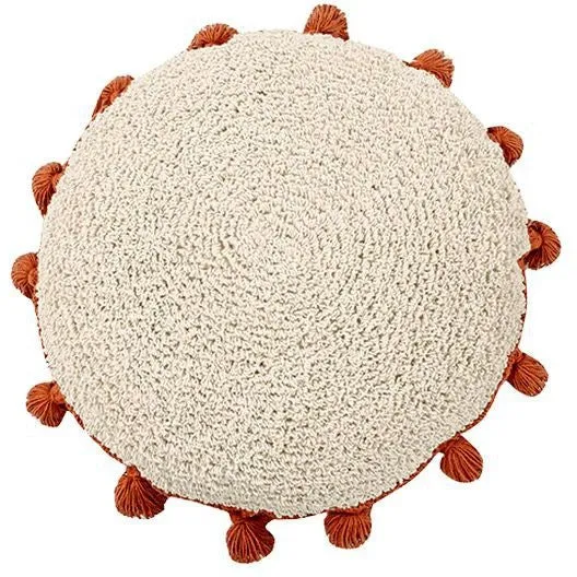 Lorena Canals Floor Cushion Circle Terracota