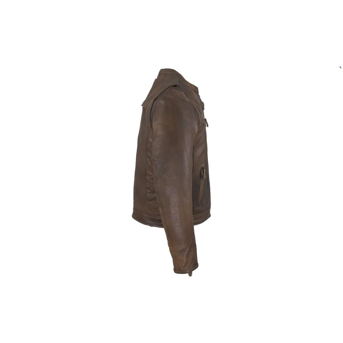 Men's Brown Naked Cowhide Leather, MJ821-BRN-11-DL