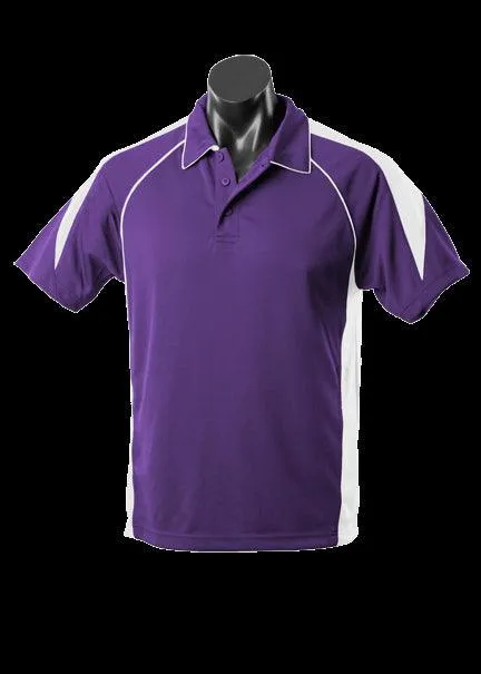 Mens Premier Polo Purple/White