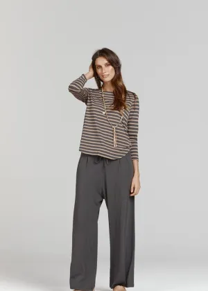 Miley Relaxed-Fit Bamboo Pant - Steel