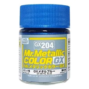 Mr. Hobby GX204 Mr. Metallic Color GX Metal Blue Lacquer Paint 18ml