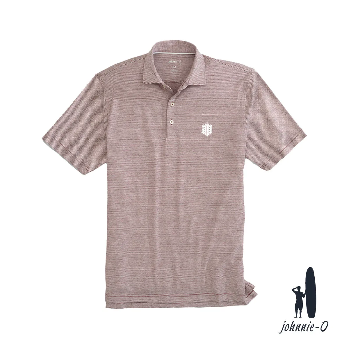 New! Phi Delt Johnnie-O Striped Polo