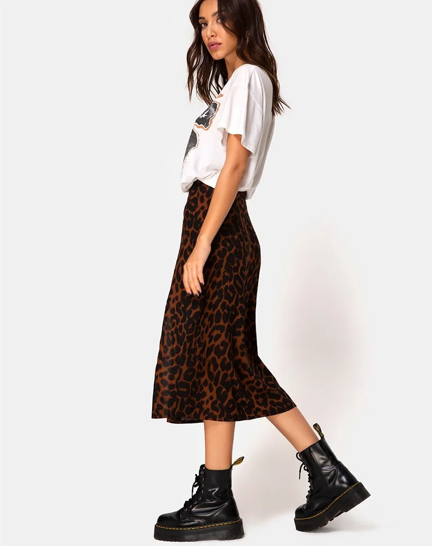 Saika Skirt in Oversize Jaguar Brown