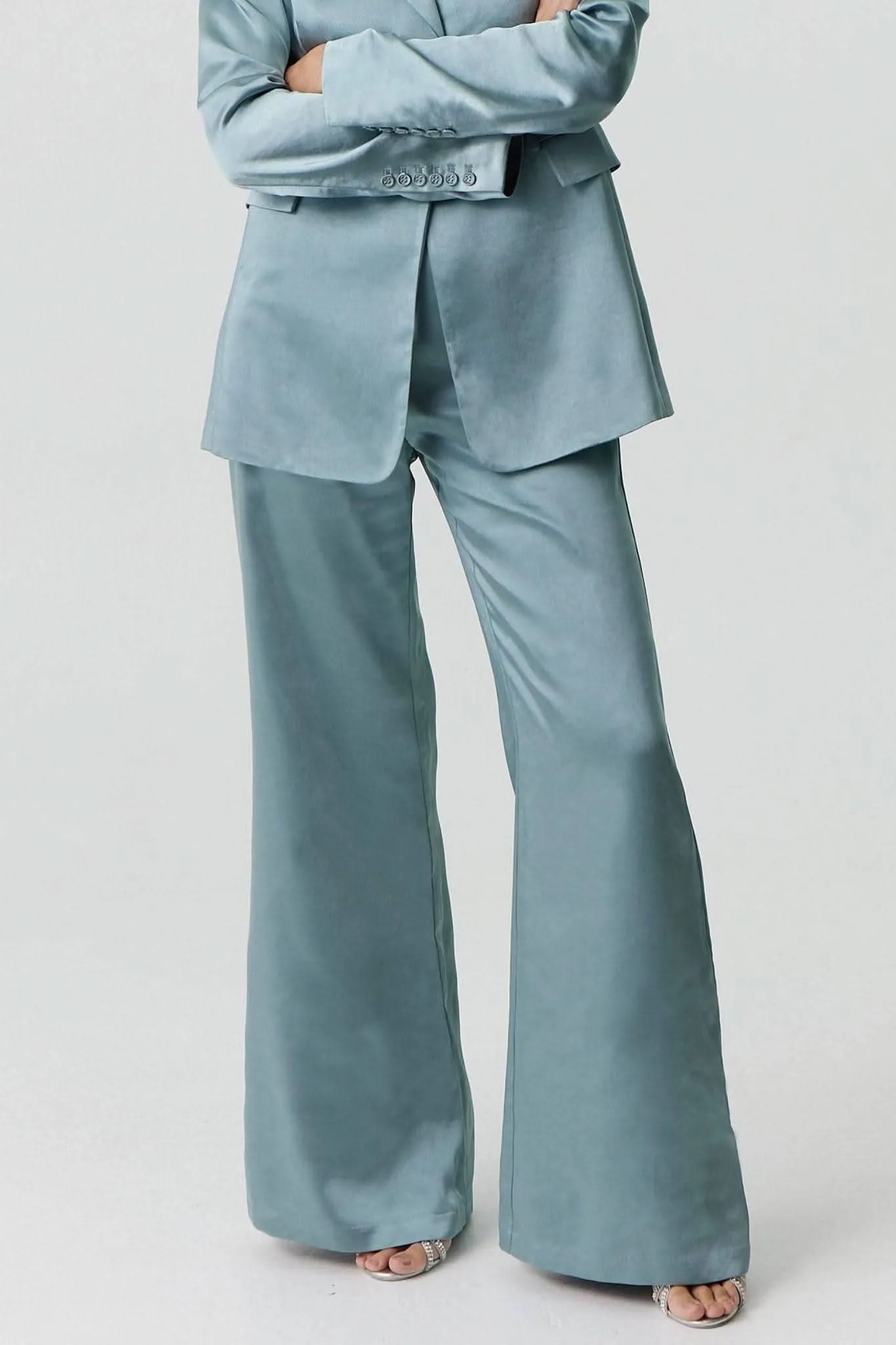 Satin Flare Trouser