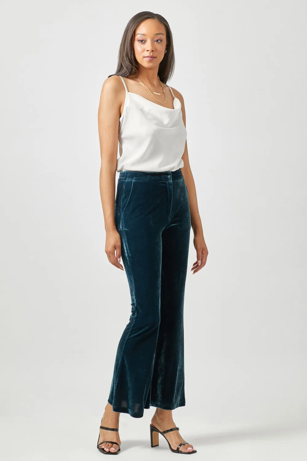 Velvet Flare Trouser